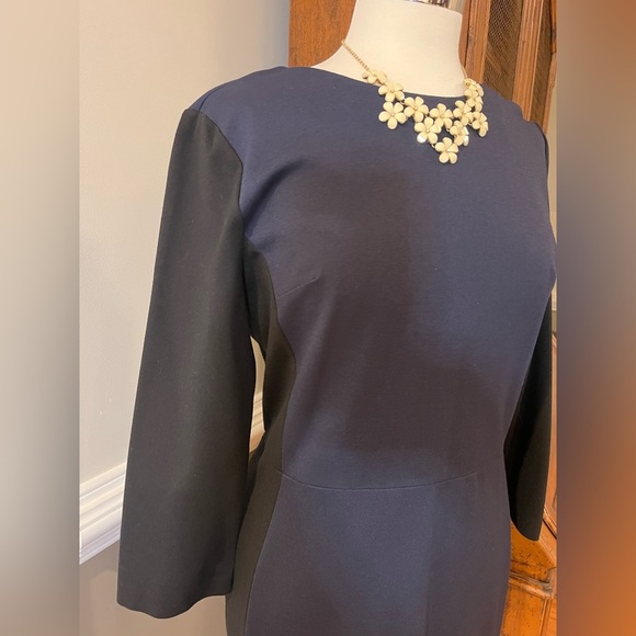 Talbots Colorblock Ponte Sheath Dress - Picture 4 of 7